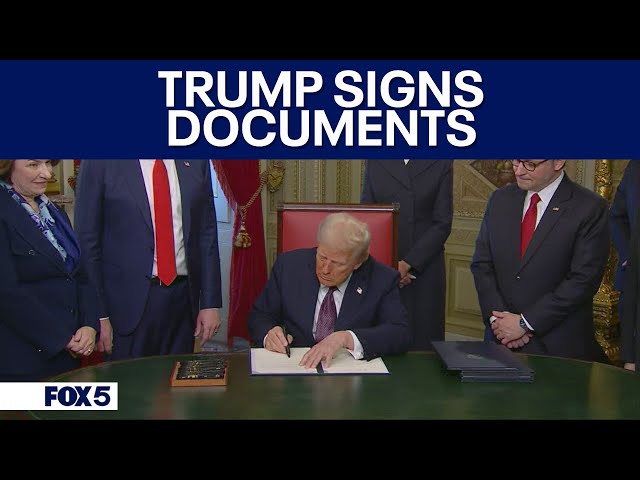 President Trump signing ceremony