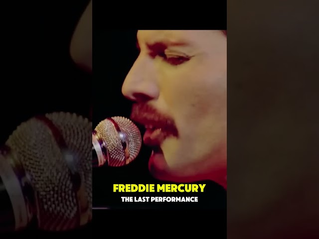 Freddie Mercury's Last Live Performance 🎸#FreddieMercury #RockLegends #Queen #LastPerformance #viral