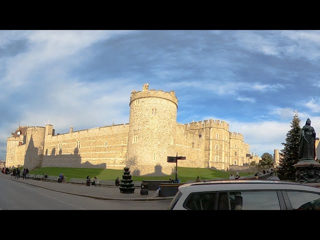 Drive round Windsor Great Park, Castle, River, Long Walk and Farm Shop in 360 VR - Full Length