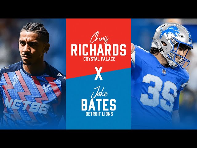 NFL 🤝 Football Link-up 🇺🇸🦅 | Palace x @detroitlionsnfl | Chris Richards & Jake Bates catch up