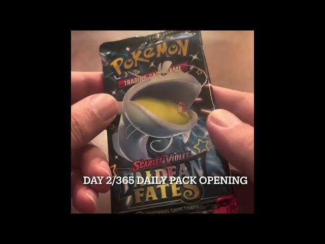 Charizard Paldean fates day 2/365 daily pack challenge