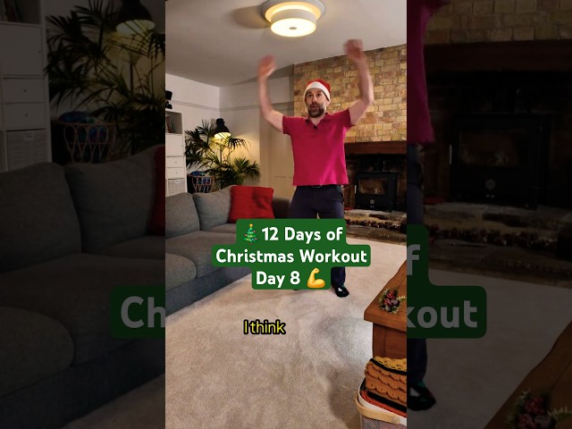 🎄12 Days of Christmas Workout Day 8 💪 – Star Jumps!