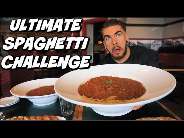 ULTIMATE SPAGHETTI CHALLENGE | MASSIVE PASTA CHALLENGE | SPAGHETTI BOLOGNESE | Man Vs Food