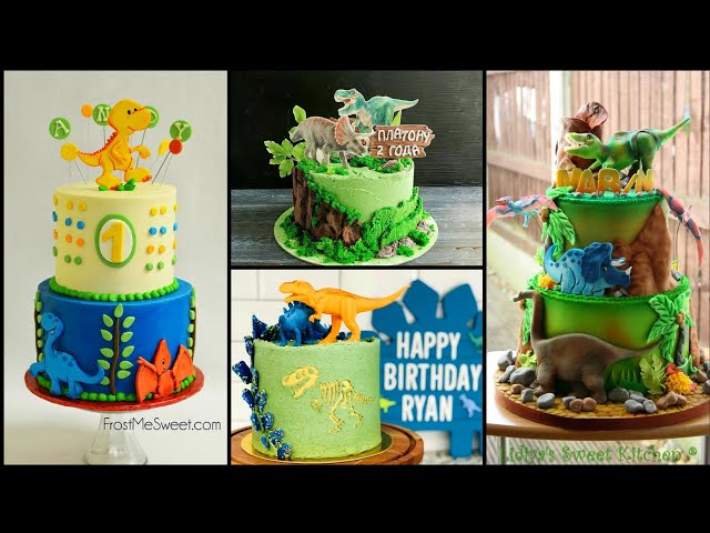 Top 50 dinosaur theme birthday cake ideas for baby boy 2021