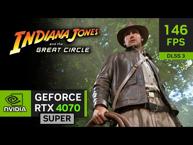 RTX 4070 SUPER on Indiana Jones and the Great Circle | 1080p, 1440p with NVIDIA DLSS 3!