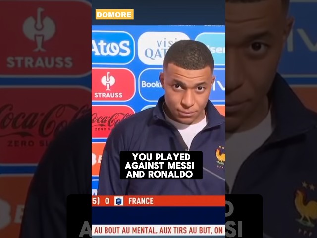 Kylian Mbappe About Who is the Best  Messi or Ronaldo.