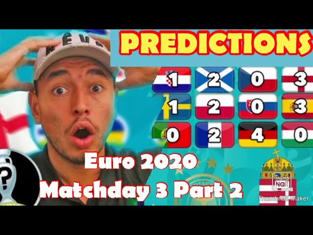 My Euro 2020 Prediction|Croatia vs Scotland, Portugal vs France, Germany vs Hungary, Predictions