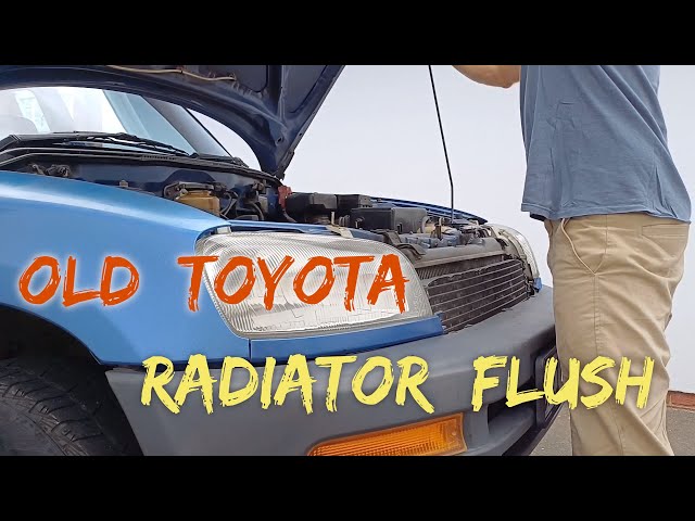 Radiator flush and new coolant for a 1st generation Toyota Rav4 | Episode 2