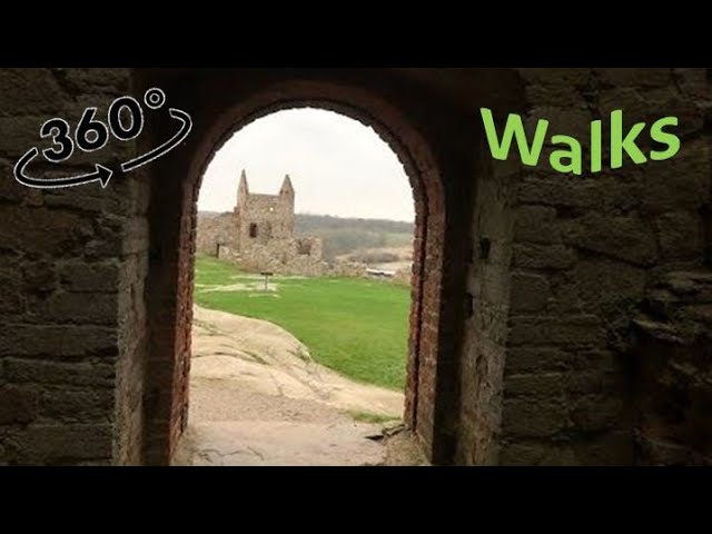 360 video walking tours I Hammershus Winter I Bornholm Denmark