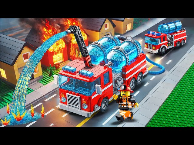 Emergency Rescue Mission: LEGO Fire Trucks Action-Packed City Rescue