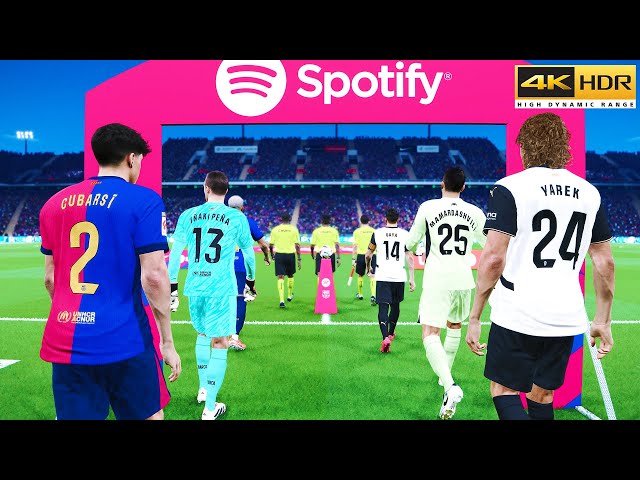 PES 2025 | Barcelona vs Valencia | REALISTIC LA LIGA AI PREDICTION @ 4K 60FPS HDR