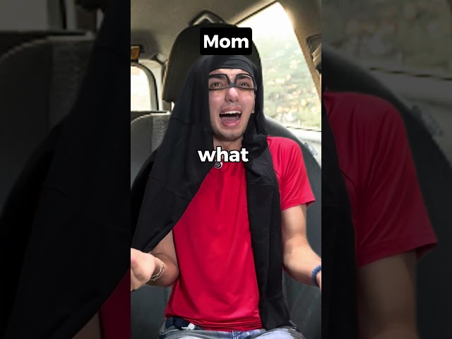 WHEN your MOM hits a Police car! ⚠️   #funny #comedy #shorts