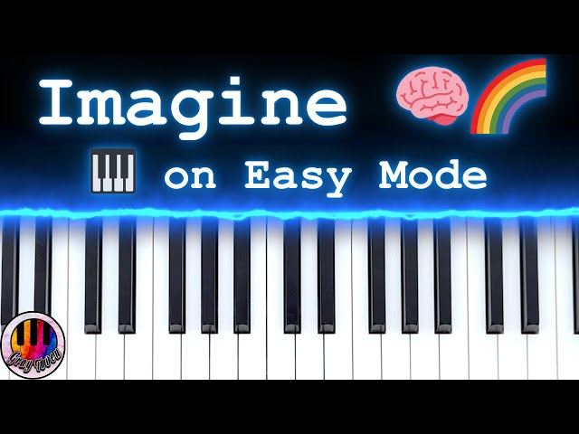 how to play Imagine by John Lennon on piano in 83 seconds - EASY beginner tutorial