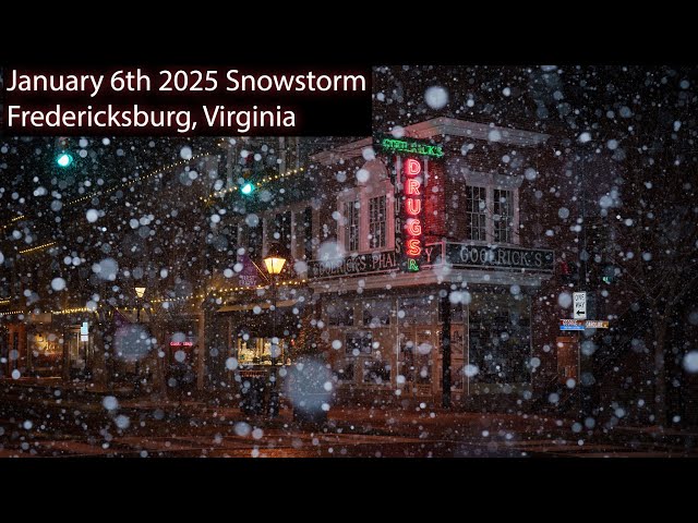 January 6th, 2025 snow storm in Fredericksburg VA. Avata 2 snow flight.