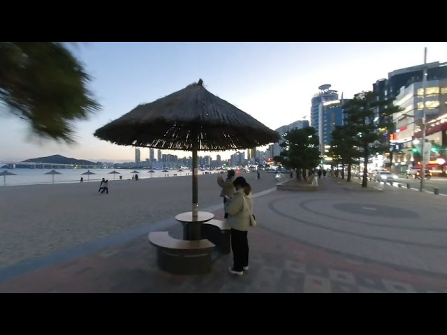 부산 광안리해변 저녁산책 한국여행Busan Gwangalli Beach Evening Walk to Korea