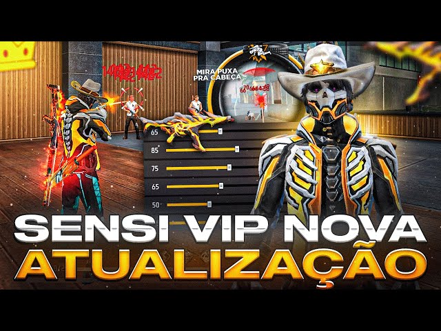 SENSI NOVA ATUALIZAÇÃO VIP😈⚙️ MIRA NÃO TREMER! A MELHOR SENSIBILIDADE PARA SUBIR CAPA NO FREE FIRE