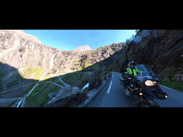 360 video Trollstigen Norway Motorcycle