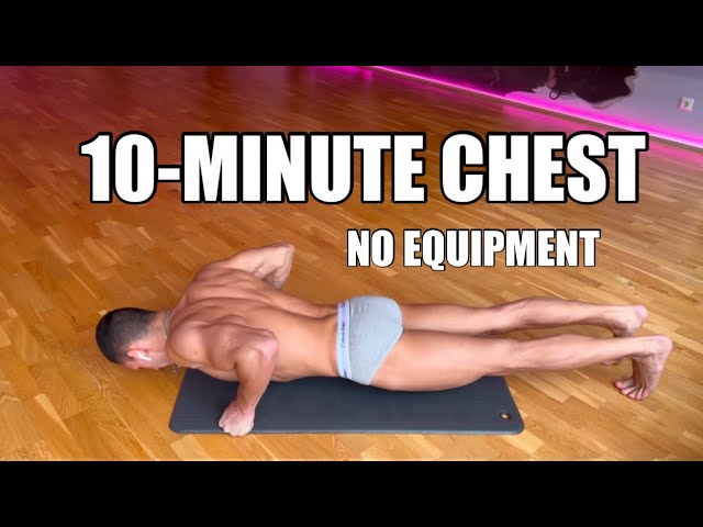 10-Minute Home Chest & Shoulder Workout (No Equipment Needed!)