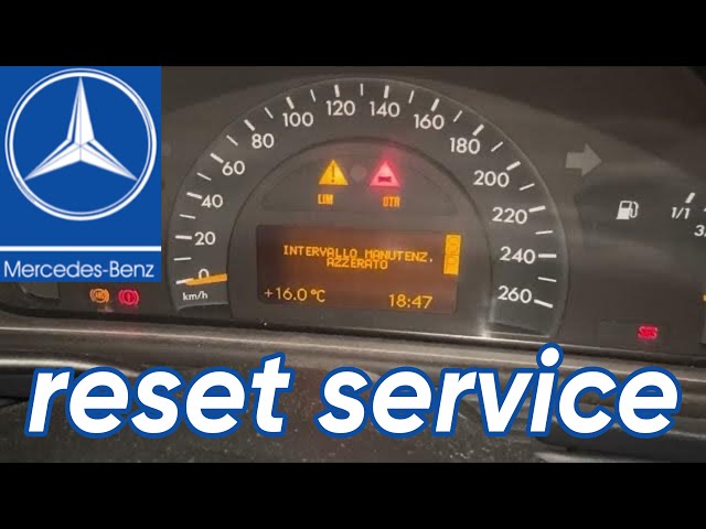 reset service Mercedes w203