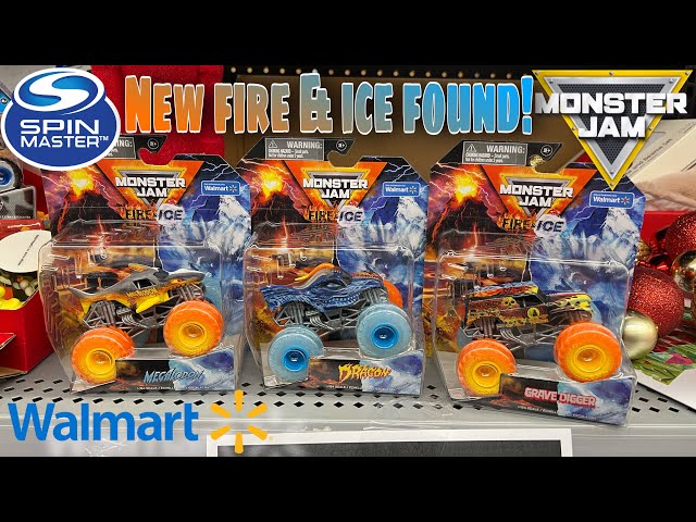 NEW Spin Master Monster Jam Fire & Ice SPLITS FOUND In WALMART SHIPPER! Goodwill SCORE & More!