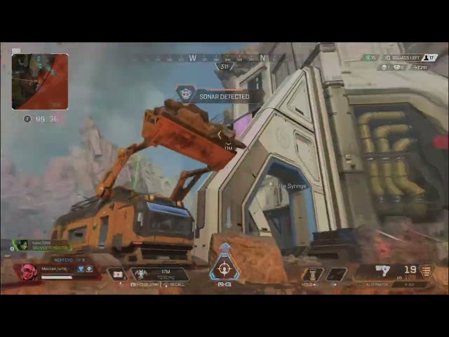 Apex legends win , running and hiding!