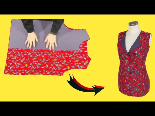 ✅Nobody Knows This Method  💥Double-Sided Practical Vest Cutting and Sewing