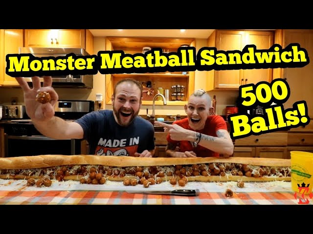 Monster Meatball Sandwich Challenge | Man V Food | Molly Schuyler | Largest on youtube