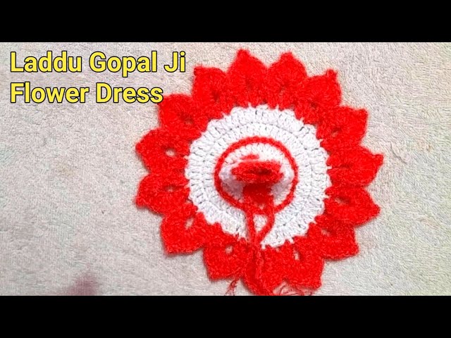 O no Ladoo gopal ji flower dress/ crochet winter dress for ladoo gopal /kanha ji dress new design