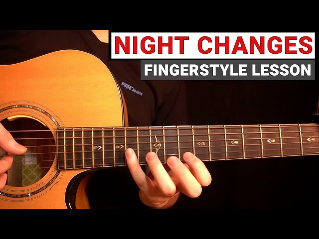 Night Changes - One Direction | Fingerstyle Guitar Lesson (Tutorial) How to Play