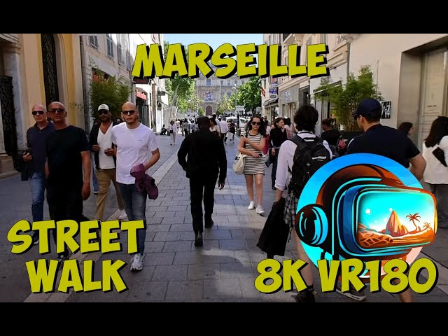 14 Marseille France walking to the Prefecture of the Bouches du Rhône 8K 4K VR180 3D Travel