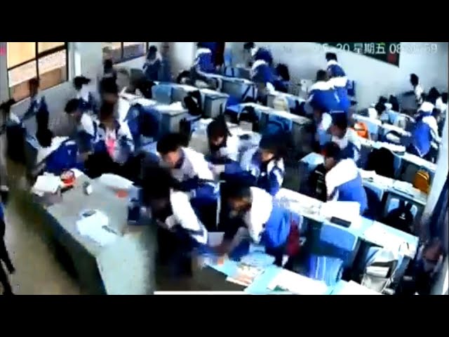 Morning Earthquake Sends School Children Running for Safety