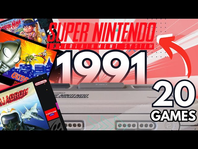 20 🏆 BEST 🔴 SNES games released in 📆 1991 | The OLDEST, the BEST❓