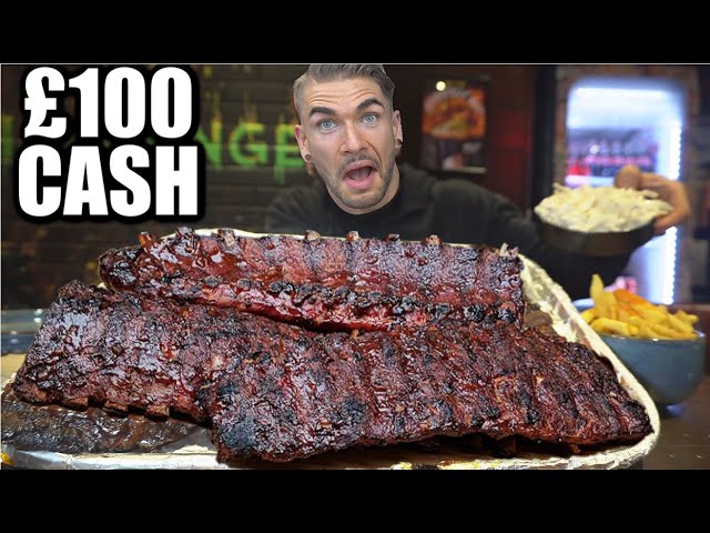 The TOUGHEST BBQ RIB CHALLENGE OVER 500 PEOPLE FAILED | Man Vs Food London