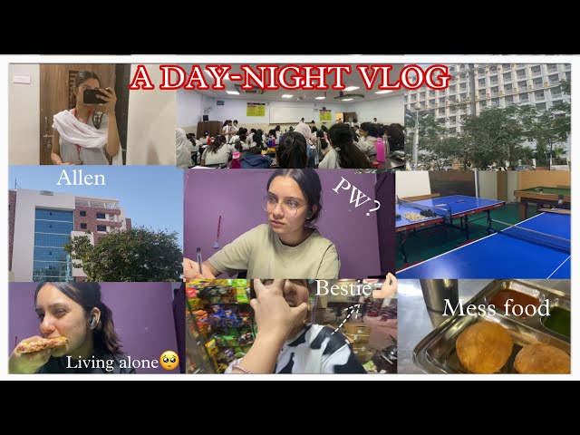 A Day-Night Vlog in a life of Neet Aspirant | ALLEN KOTA🩺|#vlog