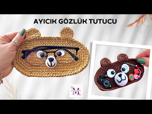 Amigurumi Teddy Bear Eyeglass Holder Making 🧸 | Easy and Cute Knitting Recipe