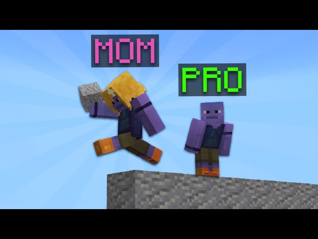 Teaching My Mom How To Bridge in Minecraft