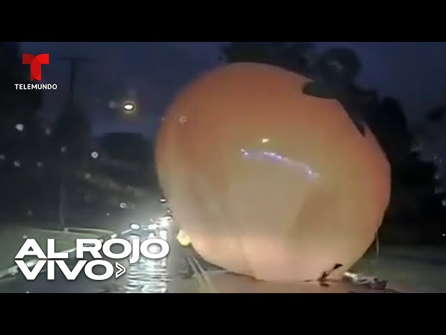 Calabaza inflable obstruye la vía y termina aplastando a un policía en Ohio