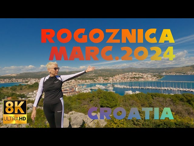 Rogoznica, Croatia | 8K Spring Walkthrough (March 2024)