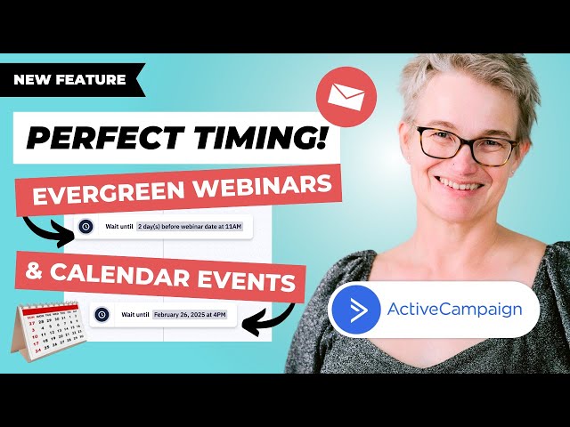 How to use DATES in ActiveCampaign automations - Evergreen webinar & events emails