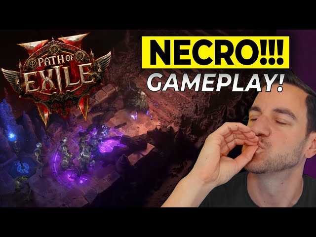 HOW IS IT SO GOOD?!? - Path of Exile 2 Necromancer Gameplay Reaction!