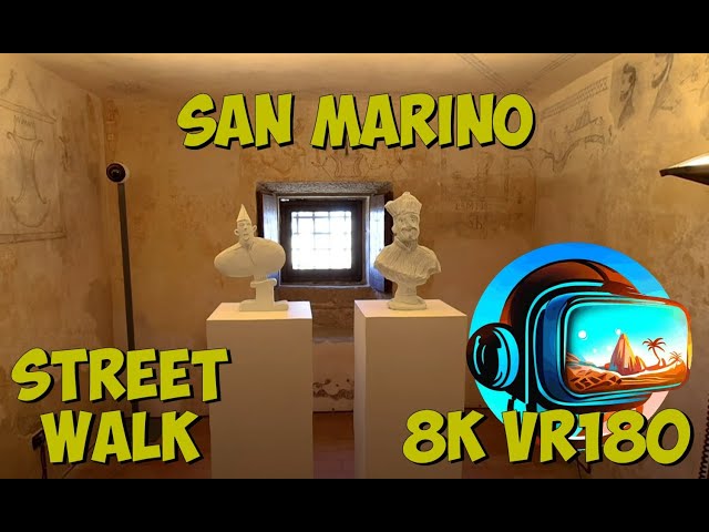 19 San Marino inside museum in Falesia Second Tower on Mount Titano 8K 4K VR180 3D Travel