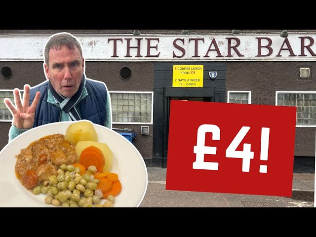 Reviewing the UK'S CHEAPEST £4 RESTAURANT! 3 COURSES FOR £4 - THE STAR BAR!