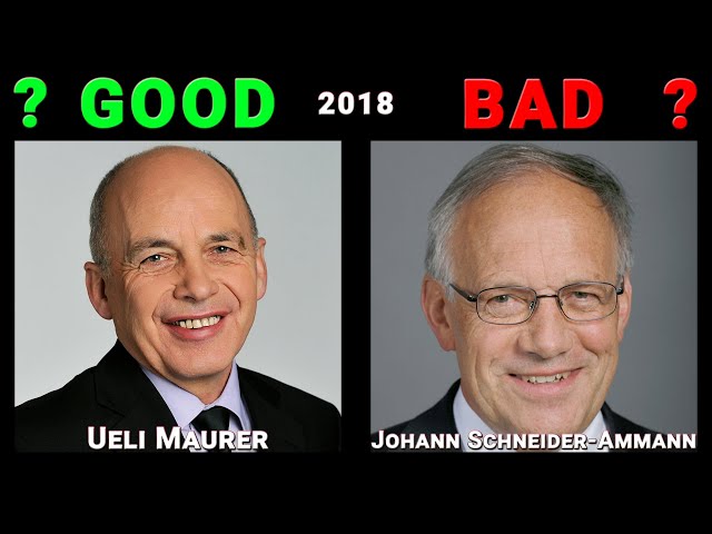 Switzerland: UELI MAURER & JOHANN SCHNEIDER-AMMANN how GOOD or BAD they were in 2018? SURPRISING