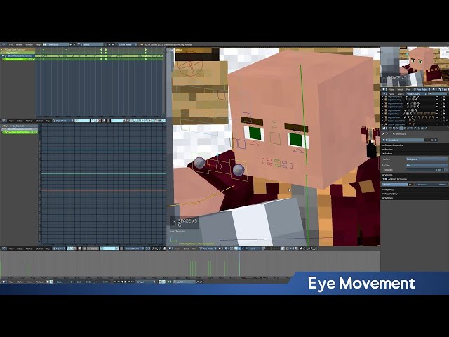 Minecraft Face Animation Tutorial (Songs of War Edition) [Blender 2.79]