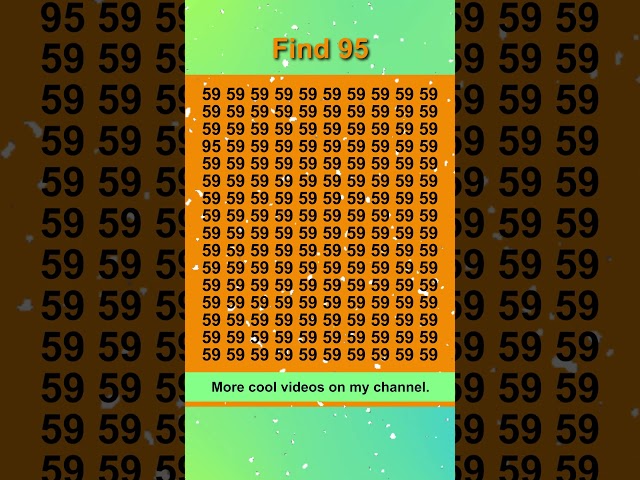 Eazzy puzzle. Find number 95. Winter Edition