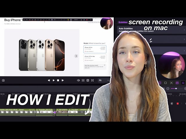 How I Edit My YouTube Videos + Screen Record on Mac | beginner friendly tutorial