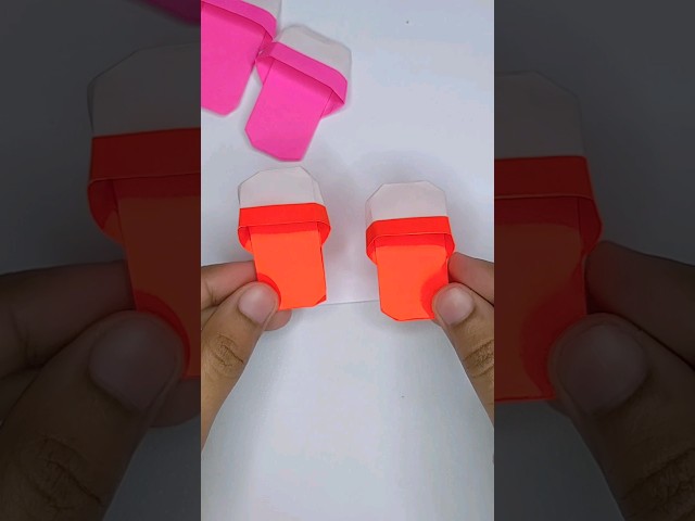 How to make origami slippers/easy paper craft /#viral #shorts #origami #papercraft