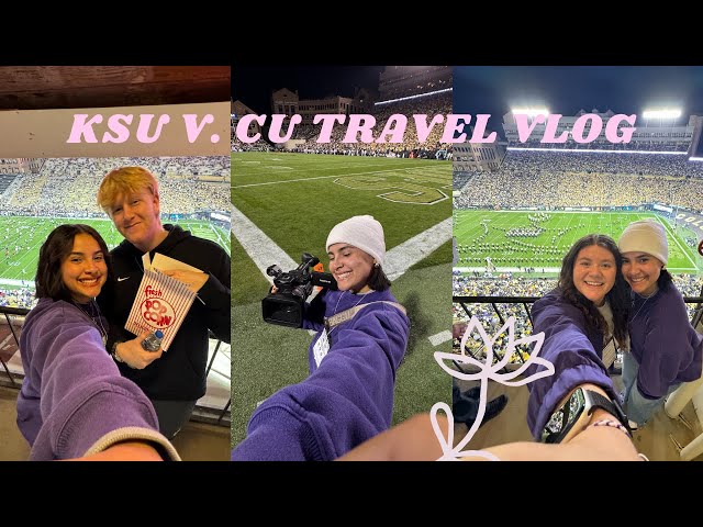 ksu v. cu travel vlog 💜🏈🛫