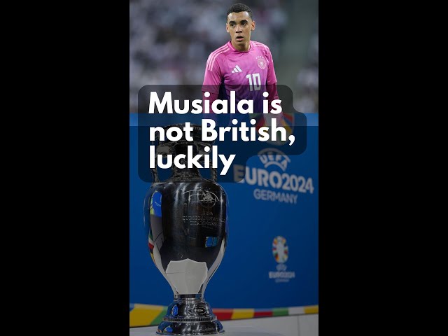 Musiala is not British, luckily! #eufaeuro2024 #shorts