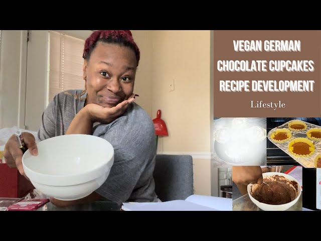 VEGAN GERMAN CHOCOLATE CUPCAKES | Recipe Development | Deconstructed German Chocolate Cupcakes